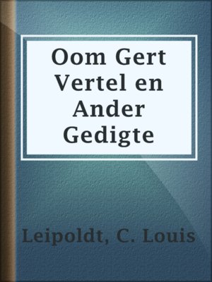 cover image of Oom Gert Vertel en Ander Gedigte